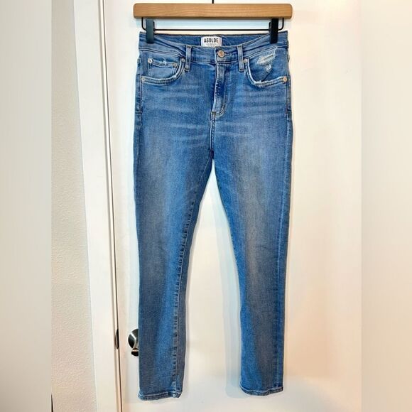 Agolde Sophie Crop Hi Rise Skinny Jean Limit 26 - Picture 3 of 8